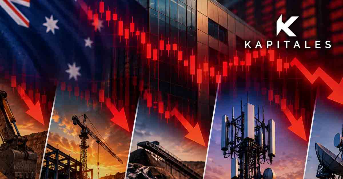 5 ASX Stocks Plunge as Kaoko, Maas, Cooper and Telcos Face Selling Pressure