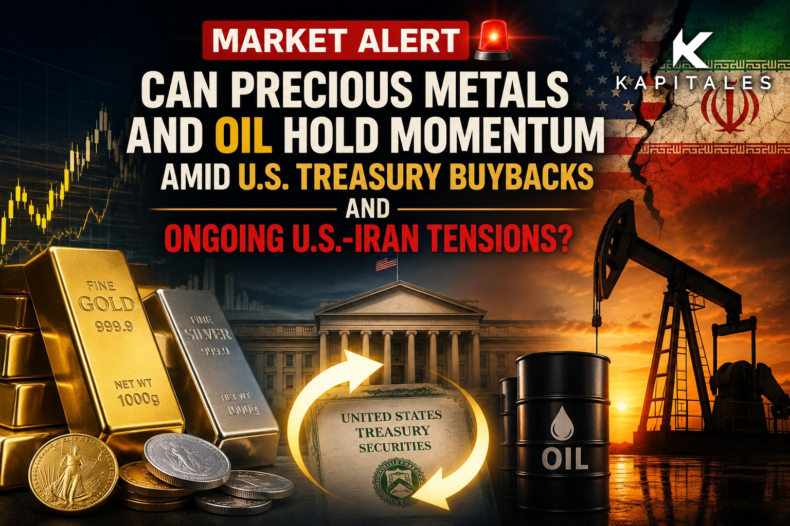 Can Precious Metals and Oil Hold Momentum Amid U.S. Treasury Buybacks and Ongoing U.S.-Iran Tensions?