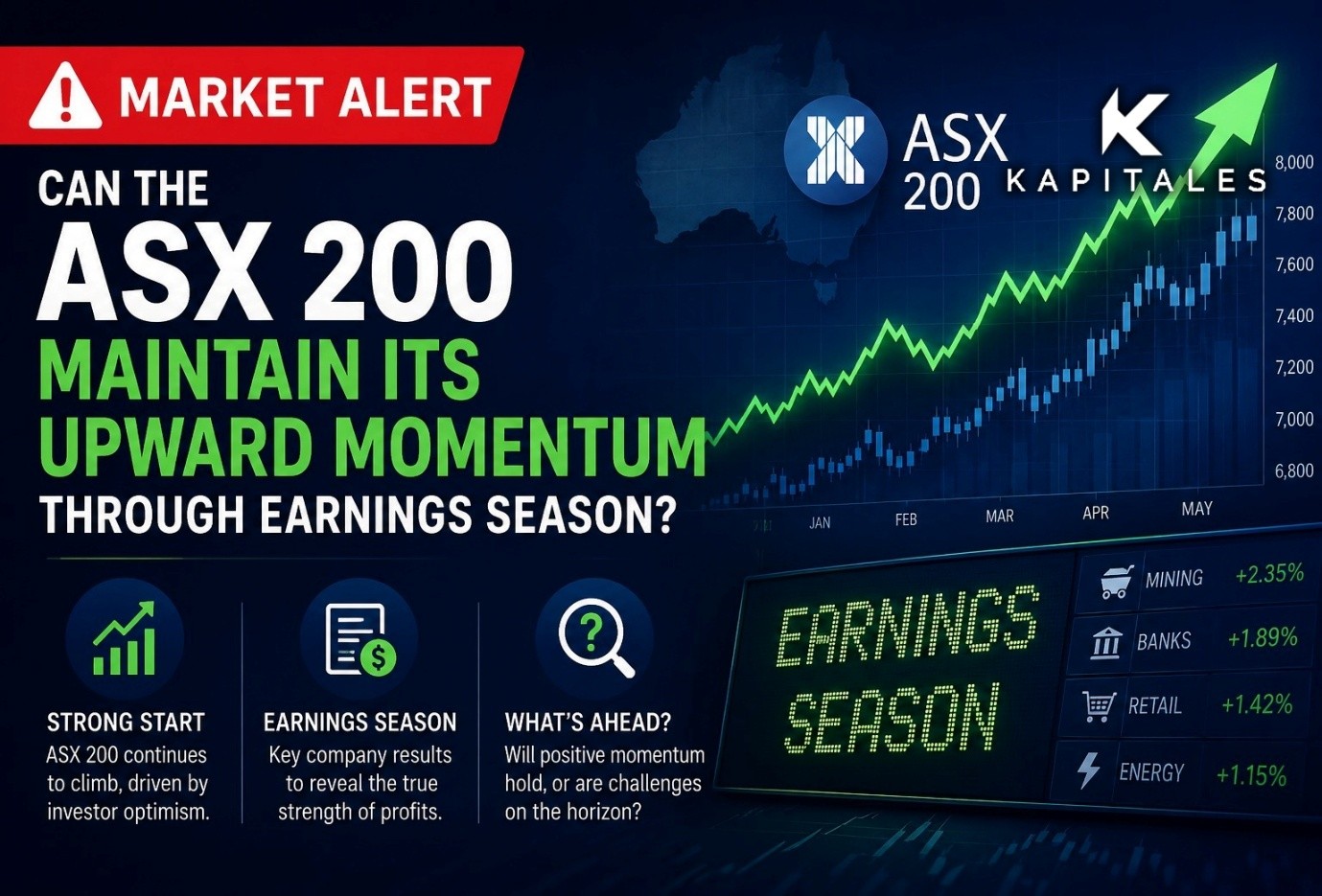 Can the ASX 200 Maintain Its Upward Momentum Through Earnings Season?